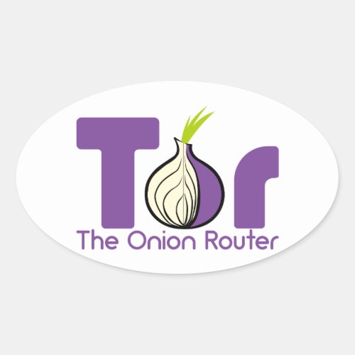 Tor _ The Onion Router Oval Sticker