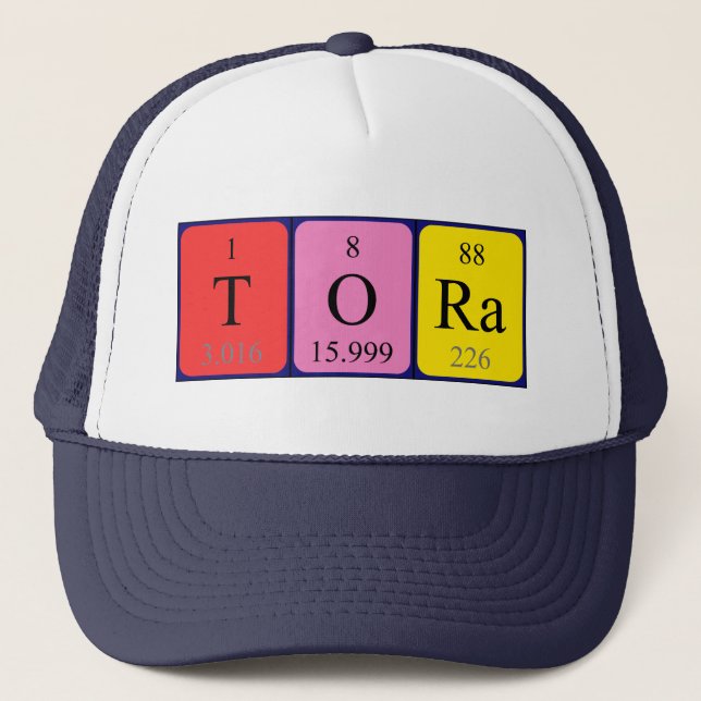 Tora periodic table name hat (Front)