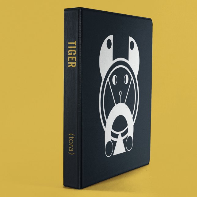 Tora Tiger Geometric Zodiac 3 Ring Binder (Creator Uploaded)