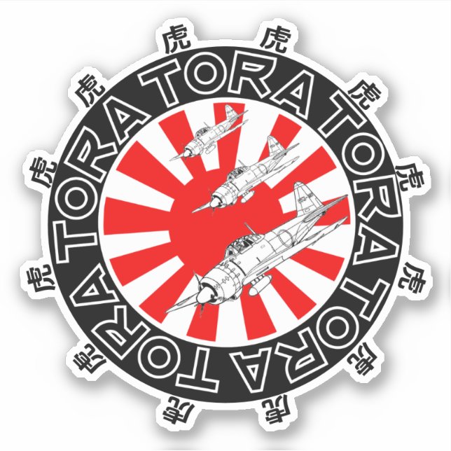 TORA TORA TORA  STICKER (Front)
