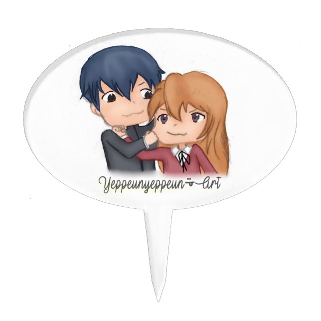 Toradora ~ Ryuuji x Taiga Cake Topper (Front)