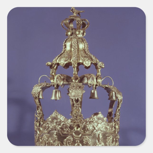 Torah Crown Square Sticker (Front)