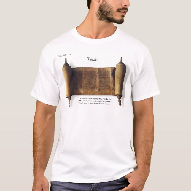 Torah "If Not For Myself" Wisdom Quote Gifts & Tee (Front)