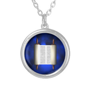 Torah Light Silver Plated Necklace