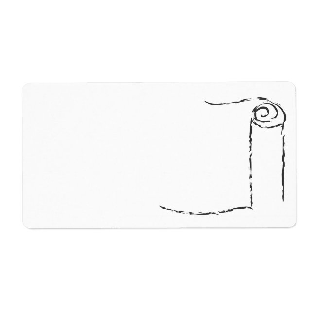 Torah Scroll Mailing Label Largest (Front)