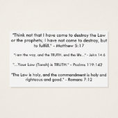 Torah Tract Cards (Back)