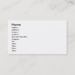 Toraille1, Business Card