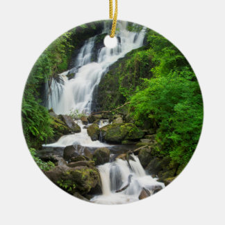 Torc waterfall scenic, Ireland Ceramic Ornament