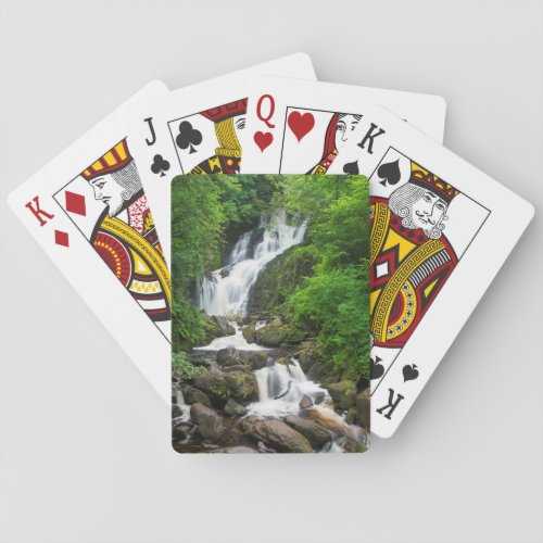 Torc waterfall scenic Ireland Poker Cards