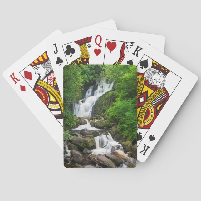 Torc waterfall scenic, Ireland Poker Cards (Back)