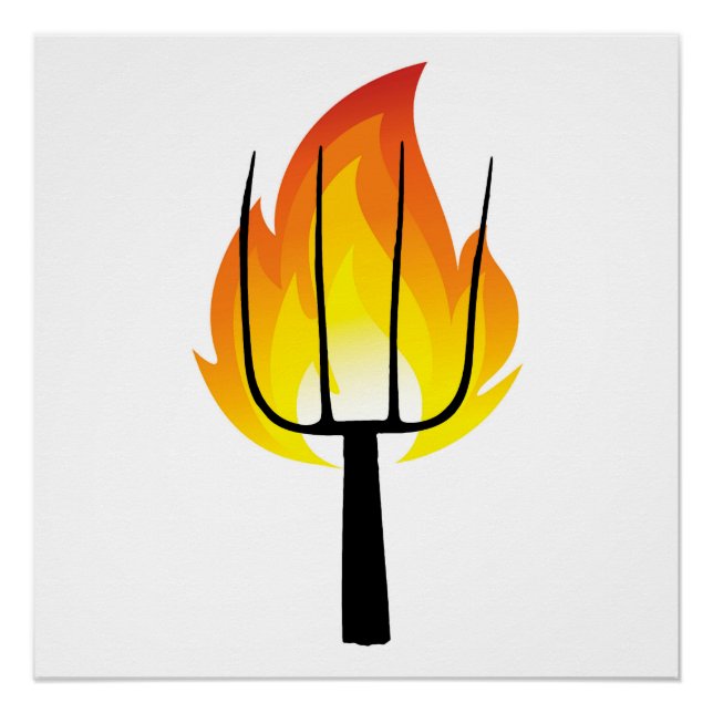 Torch and Pitchfork Protest Sign (Front)
