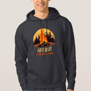 Torch Lake Michigan Campfire Hoodie