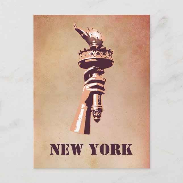 Torch of Liberty, New York Postcard (Front)