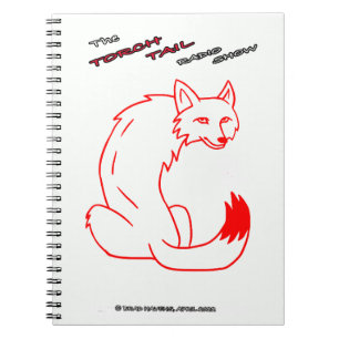 Torch Tail Radio Show Poster on a handy Notebook