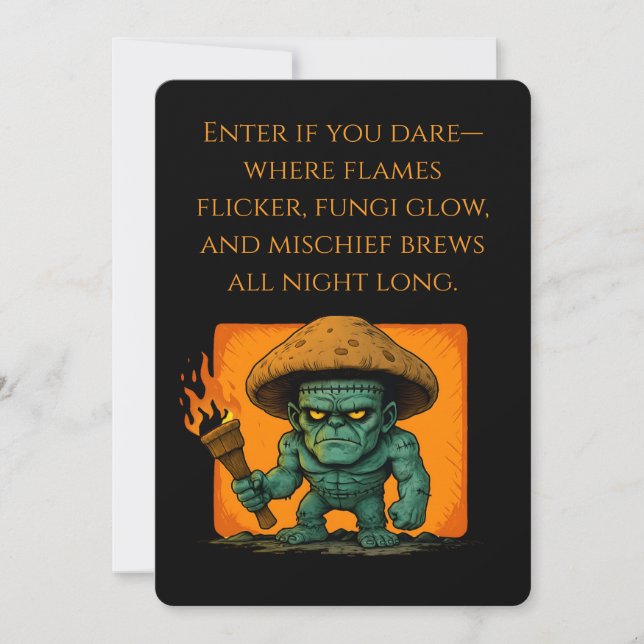 Torch & Temper-Mushroom Beast Invitation (Front)