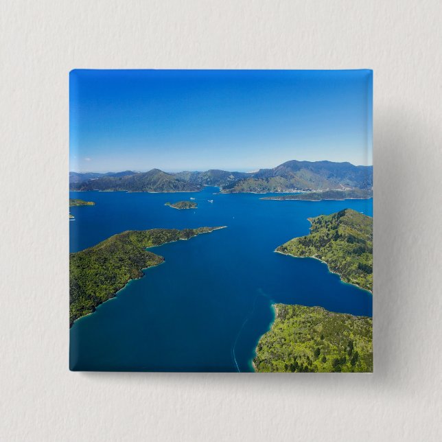 Torea Bay, Queen Charlotte Sound, Marlborough Button (Front)