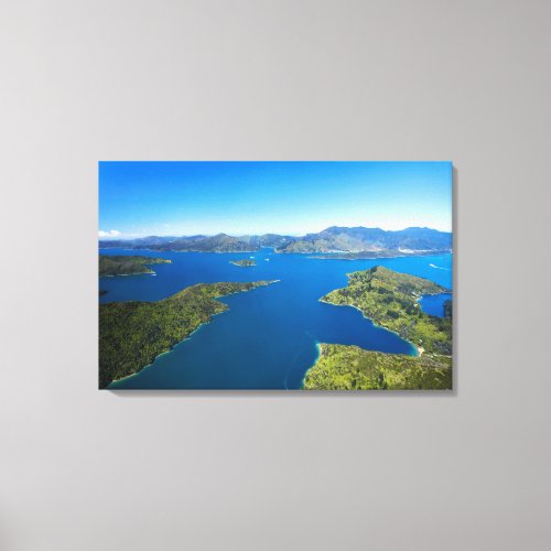 Torea Bay Queen Charlotte Sound Marlborough Canvas Print