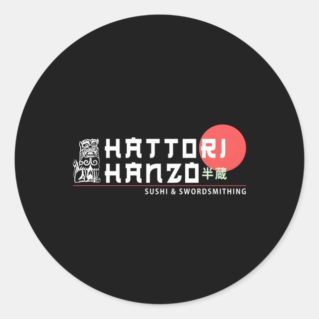 Tori Hanzo Sushi And Swordsmithing Classic Round Sticker (Front)