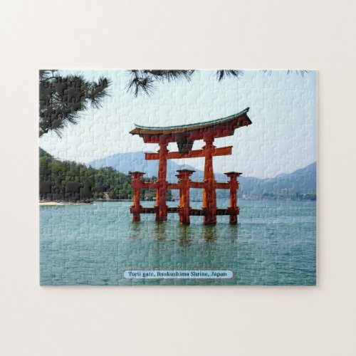 Torii gate Itsukushima Shrine Japan Jigsaw Puzzle