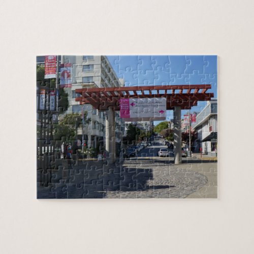 Torii Gate Japantown San Francisco Jigsaw Puzzle