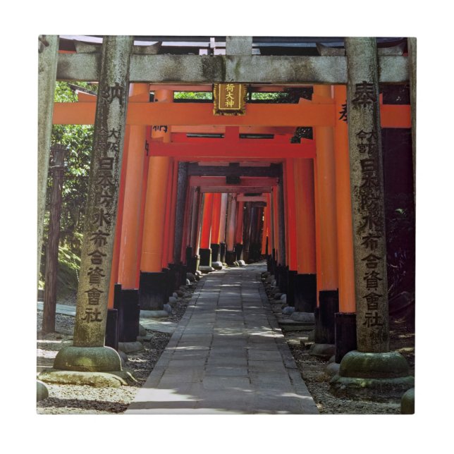 Torii gates - Kyoto, Japan, Asia Ceramic Tile (Front)