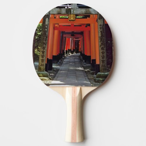 Torii gates _ Kyoto Japan Asia Ping Pong Paddle