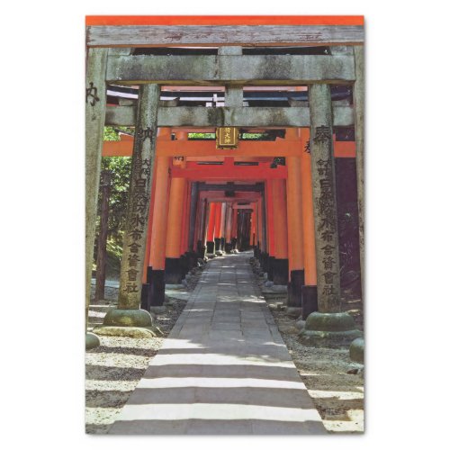 Torii gates _ Kyoto Japan Asia Tissue Paper