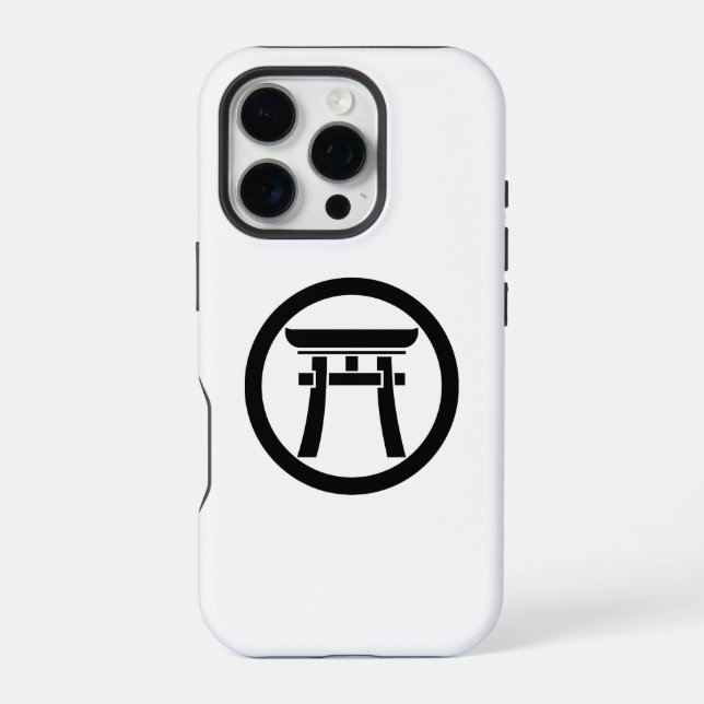 Torii in a circle iphone case (Back)