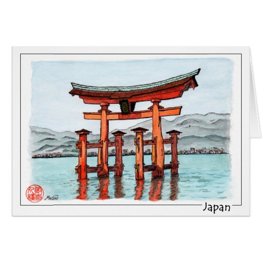 Torii - Itsukushima Shrine, Japan Cards (Front Horizontal)