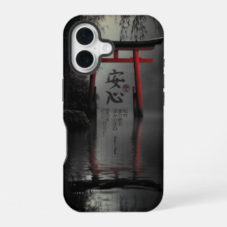 Torii Tranquility: Peace of Mind in Reflection iPhone 16 Case
