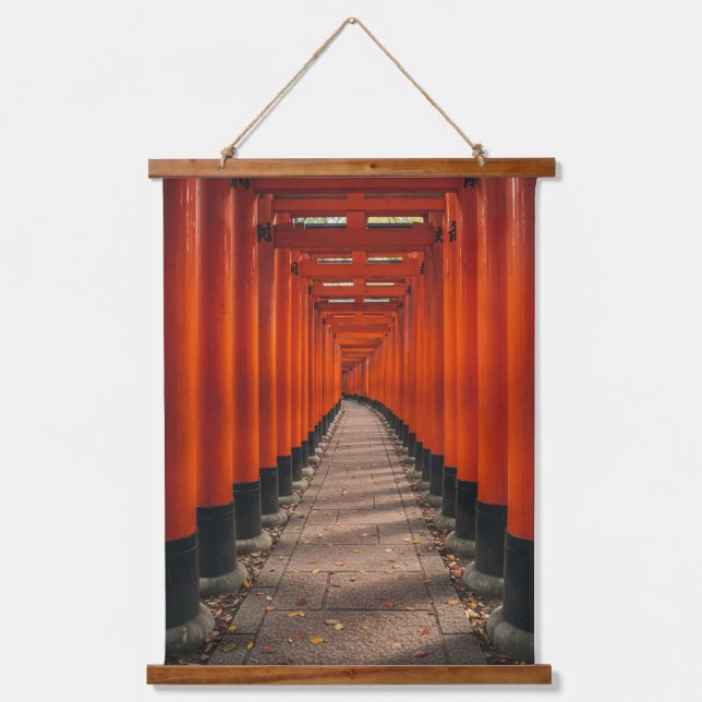 Torii Tunnel of Fushimi Inari  Hanging Tapestry (Front)