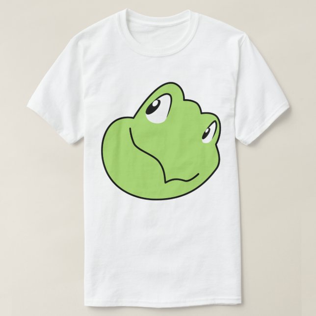 Torin the Turtle Cartoon Smiling Face 2 T-Shirt (Design Front)