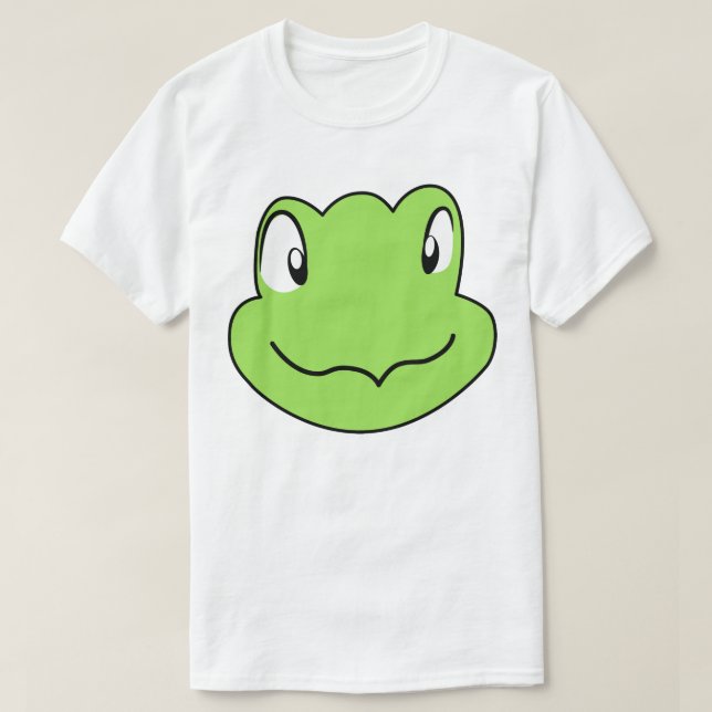 Torin the Turtle Cartoon Smiling Face T-Shirt (Design Front)