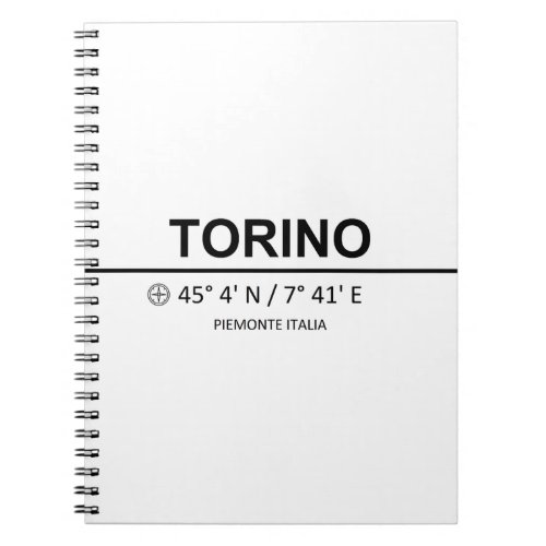 Torino Coordinaten _ Torino Coordinates Notebook