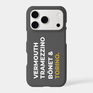 Torino Food Icons - Vermouth, Tramezzino, Bônet iPhone 17 Pro Case