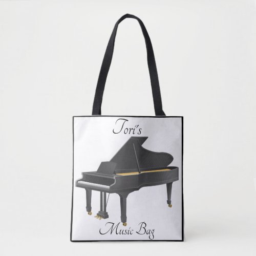 Toris Piano Print Music Bag