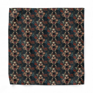 Tormented Woman Haunting Scream Bandana