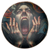 Tormented Woman Haunting Scream Chocolate Covered Oreo (Front)