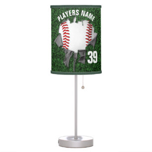 Torn Baseball (grass) Table Lamp