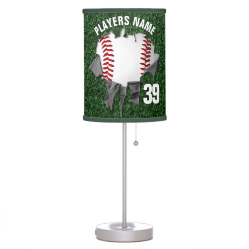 Torn Baseball grass Table Lamp