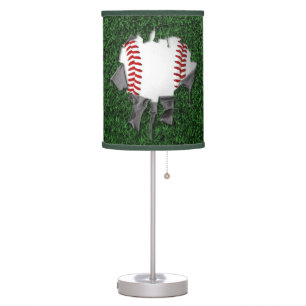 Torn Baseball (grass) Table Lamp