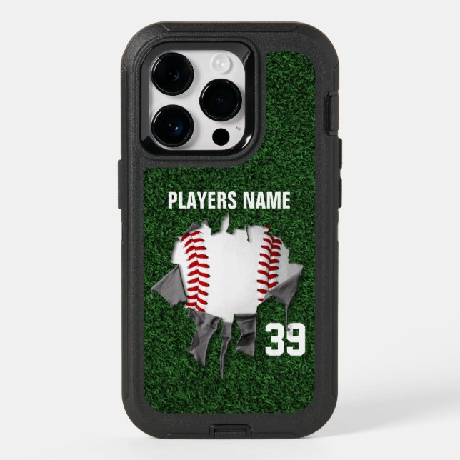 Torn Baseball OtterBox iPhone Case (Back)