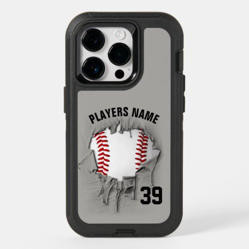 Torn Baseball OtterBox iPhone Case