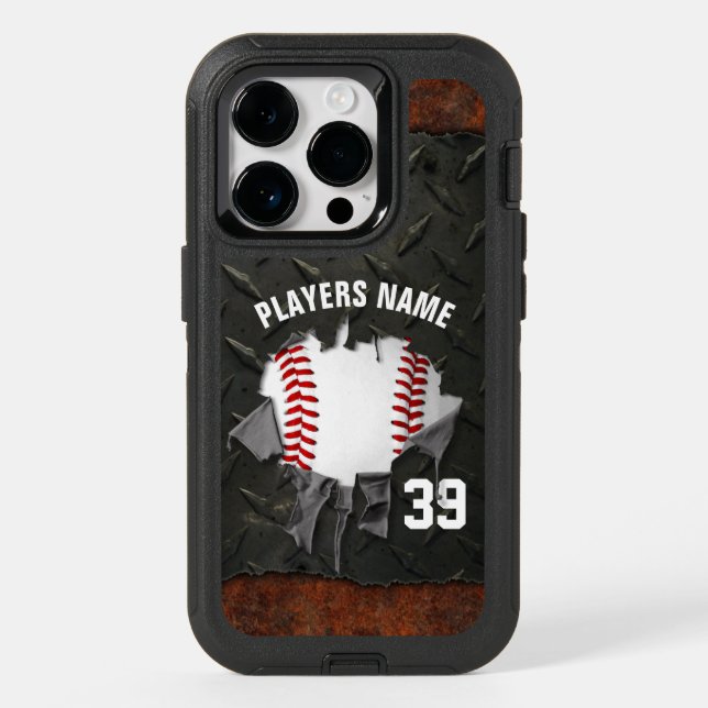 Torn Baseball OtterBox iPhone Case (Back)