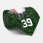 Torn Baseball (personalized) Neck Tie at Zazzle
