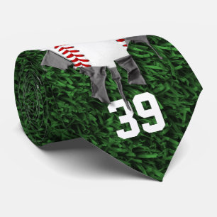 Torn Baseball (personalized) Neck Tie