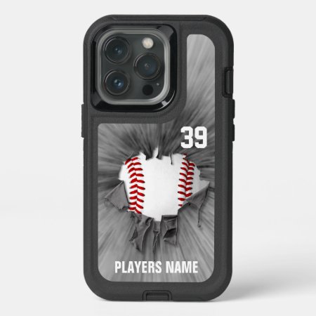 Torn Baseball (personalized) Otterbox Iphone Case
