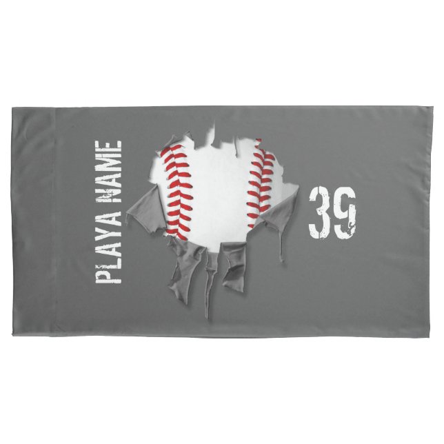Torn Baseball Pillowcase (Front)