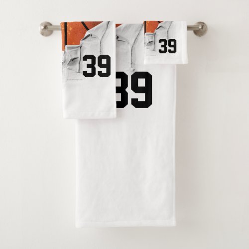 Torn Basketball Bath Towel Set