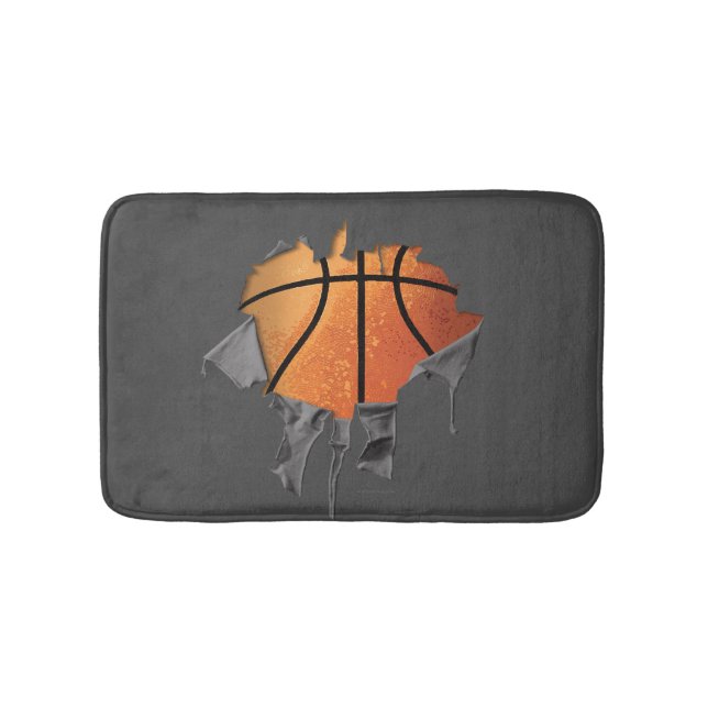 Torn Basketball Bathroom Mat (Front)